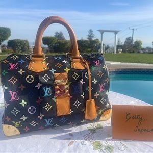 Louis Vuitton Multicolor Noir Speedy 30